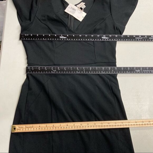 a.new.day Women’s Black Bodycon Dress Cap sleeves Size Small - Picture 11 of 11